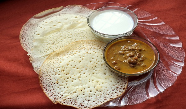 Appam and Kadala Curry Recipe