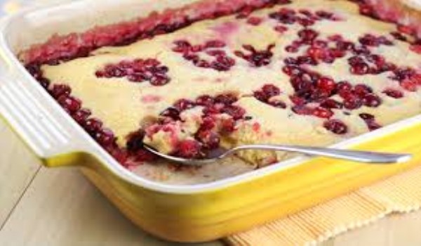 Baked Cranberry Pudding