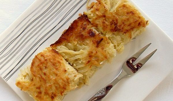 Cheesy Potato Kugel Recipe