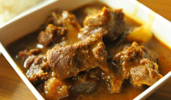 Microwave Mutton Curry