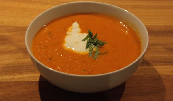 Tomato-Mint Soup Recipe