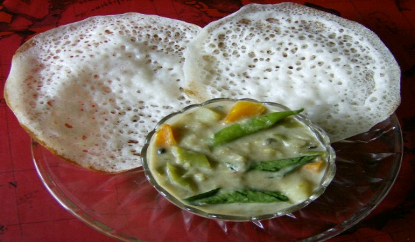 Appam and Vegetable Stew Recipe