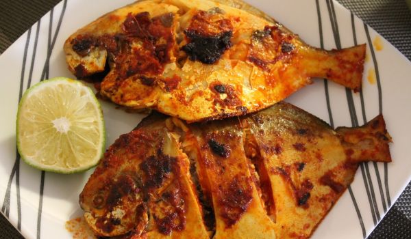 Baked Pomfret Recipe