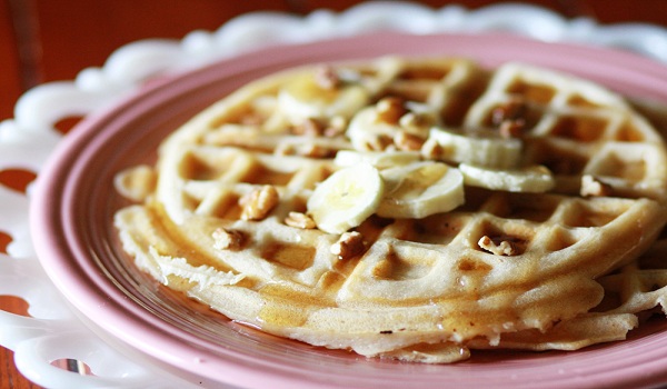 Banana Nut Waffles