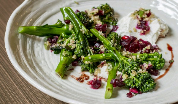 Barbecued Tenderstem Broccoli With Melting Goats Cheese Recipe