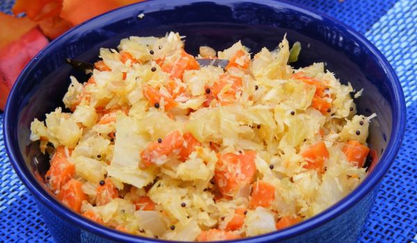 Cabbage Carrot Curry Recipe