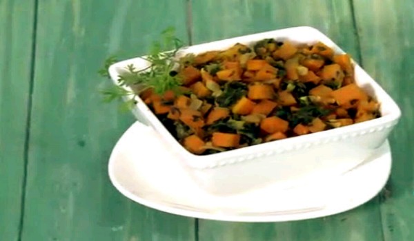 Carrot Methi Subzi Recipe