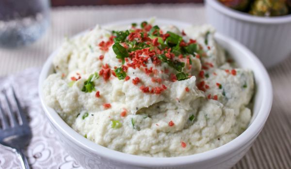 Cauliflower And Green Onion Mash