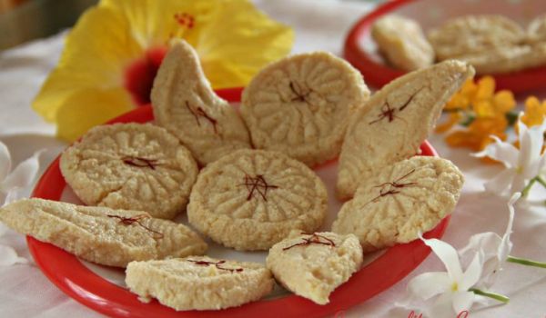 Coconut Almond Sandesh