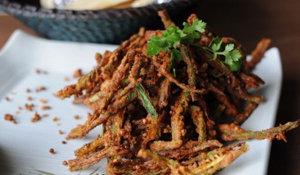 Crispy Bhindi Recipe - How To Make Crispy Bhindi
