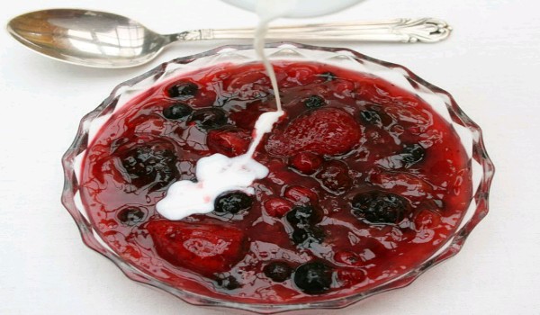 Danish Fruit Pudding Recipe