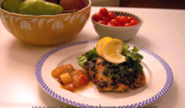 Fish With Pear Chutney Recipe