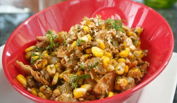 Fresh Corn Bhel Recipe