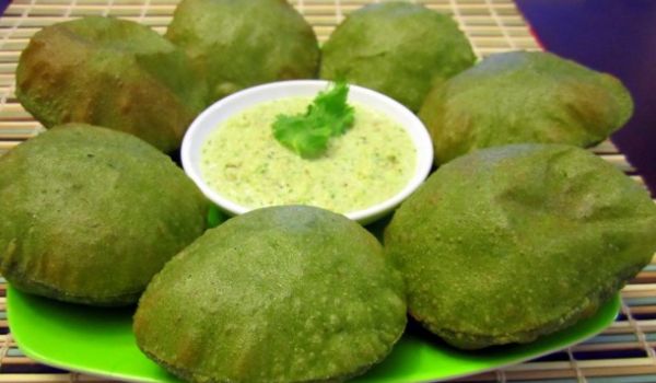 Green Poori Recipe