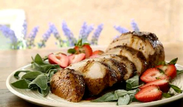 Herb, Garlic And Bacon Pork Loin Recipe