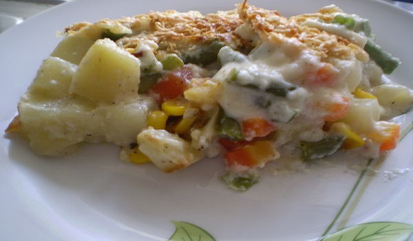 Low Calorie Vegetable Au Gratin