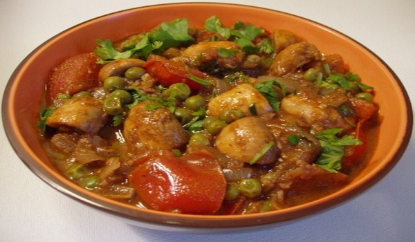 Mushroom Matar Recipe