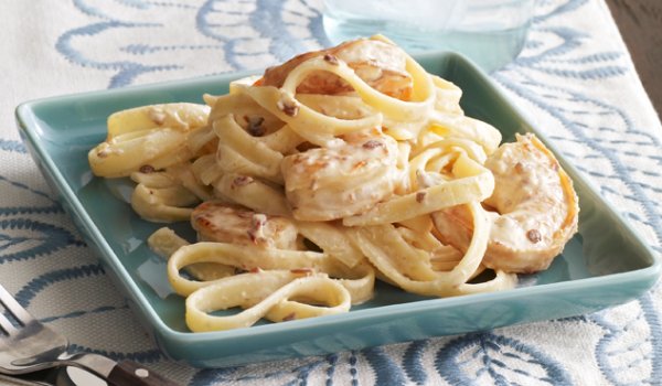 Peppered Shrimp Alfredo