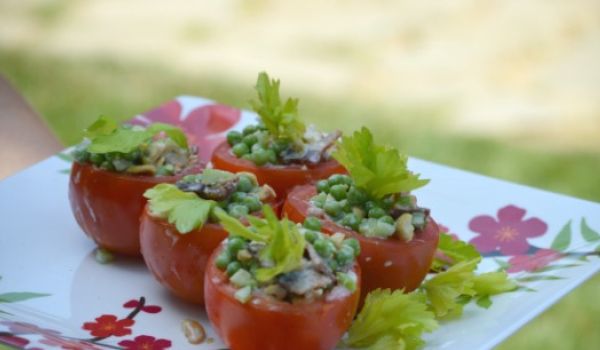 Petite Pea Tomato Salad Recipe