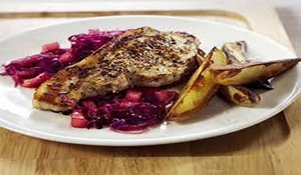 Pork Chops With Red Cabbage Recipe