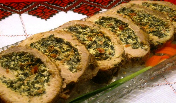 Pork Loin Stuffed With Spinach Recipe