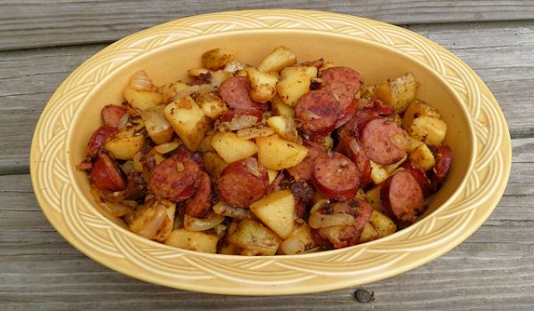 Potato Kielbasa Skillet