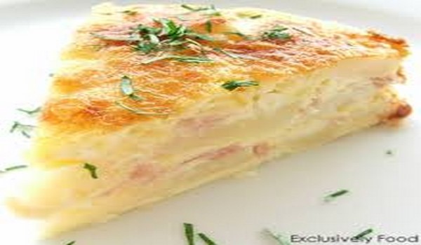 Potatoes Baked with Eggs & Cream
