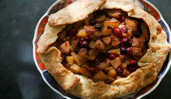 Rustic Pear-Cranberry Tart