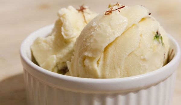 Saffron Cardamom Ice-Cream