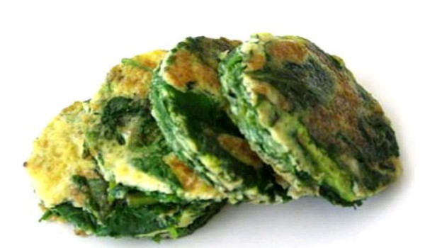 Spinach Egg Pancake Recipe