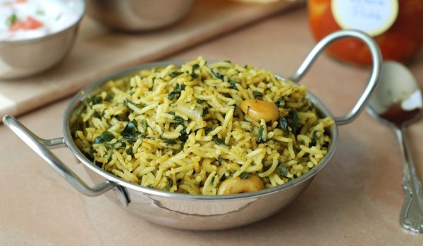 Spinach Pulao