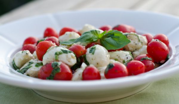 Tomato Mozzarella And Olive Salad