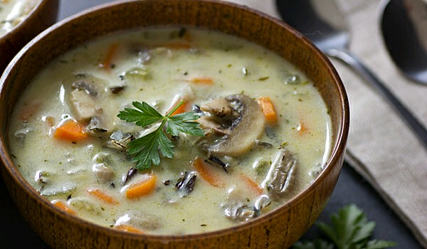 Wild Rice And Mushroom Soup